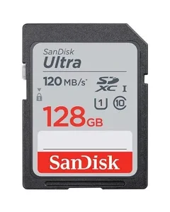 كارت ميموري SANDISK ULTRA MICRO SD مساحة 128جيجابايت بسرعة 120 ميجابايت/ثانية