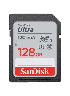 كارت ميموري SANDISK ULTRA MICRO SD مساحة 128جيجابايت بسرعة 120 ميجابايت/ثانية
