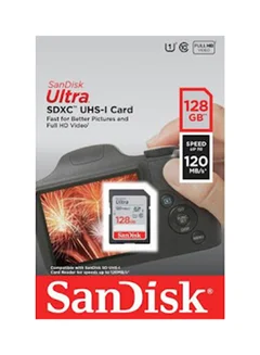 كارت ميموري SANDISK ULTRA MICRO SD مساحة 128جيجابايت بسرعة 120 ميجابايت/ثانية - الصورة 3