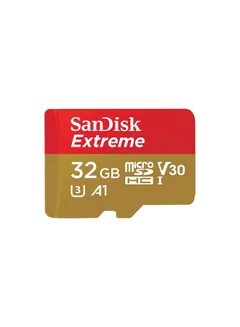 كارت ميموري SANDISK EXTREME MICRO SD مساحة 32 جيجابايت بسرعة 100 ميجابايت/ثانية
