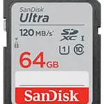 كارت ميموري SANDISK ULTRA MICRO SD مساحة 64 جيجابايت بسرعة 120 ميجابايت/ثانية