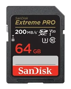 كارت ميموري SANDISK EXTREME PRO MICRO SD مساحة 64 جيجابايت بسرعة 200ميجابايت/ثانية