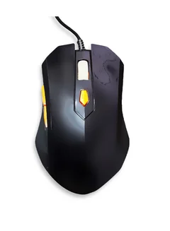 ماوس ألعاب بصري، 2000 نقطة في البوصة، 6 أزرار - أسود