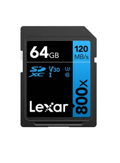 كارت ميموري LEXAR 800X MICRO SD مساحة 64 جيجابايت بسرعة 120ميجابايت/ثانية
