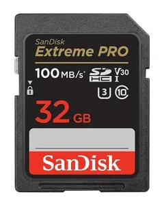 كارت ميموري SANDISK EXTREME PRO مساحة 32 جيجابايت بسرعة 100ميجابايت/ثانية