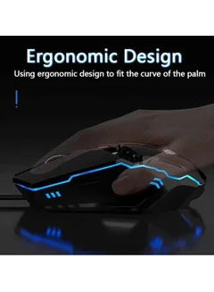 ماوس الألعاب S31 برو ليد مع تأثير إضاءة خلفية للتنفس