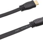 كابل HDMI مسطح بطول 3 متر، اسود، لبلاي ستيشن - cable hdmi 3m flat mm