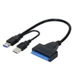 كابل قرص صلب محول USB 3.02.0 ذكر الى ساتا ذكر يدعم هاد ديسك ساتا 4 تيرابايت، (محول الشحن، اس اس دي) - usb3 to usb sata with power