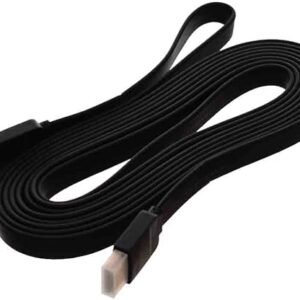 كابل HDMI مسطح بطول 3 متر - اسود، من بوينت، لتلفزيون - cable hdmi flat 3m point