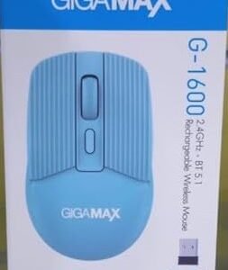 ماوس G1600 بموصل USB من جيجا ماكس - MOUSE GIGAMAX WIRELESS + BLUETOOTH + RECHARGABLE G-1600