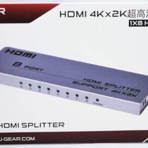 سبليتر اتش دي ام اي 1 في8 فجيير يعمل علي تشغيل جهاز عرض واحد علي ثمانيه شاشات بجوده -SPLITER HDMI 1*8-4K
