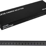 splitter hdmi 16port 4k - موزع بمنفذ HDMI 1×16 يدعم دقة 4K/2K/ثلاثي الابعاد/1080 بيكسل/FHD مع محول لتلفزيون HD/مشغل بلو راي/سكاي HD/بلاي ستيشن 3 و4/STB -