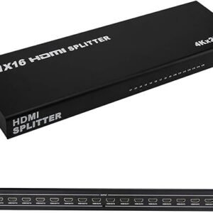 splitter hdmi 16port 4k - موزع بمنفذ HDMI 1×16 يدعم دقة 4K/2K/ثلاثي الابعاد/1080 بيكسل/FHD مع محول لتلفزيون HD/مشغل بلو راي/سكاي HD/بلاي ستيشن 3 و4/STB -