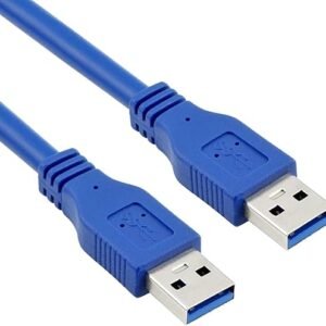 كابل USB 3.0 ذكر الى ذكر 50 سم - ازرق، لباور بنك - cable usb3 to usb3 for lab-link 50cm