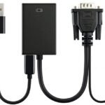 متوافق مع متعدد - كابل، أسود - cable vga to hd