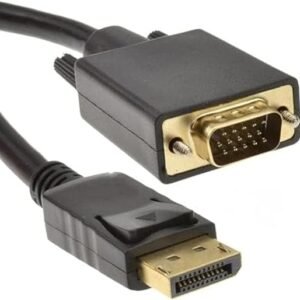 كيبل ديسبلات بورت الى منفذ عرض في جي ايه الى كابل فيجا بطول 1.80 مترا - cable display to vga 1.80m