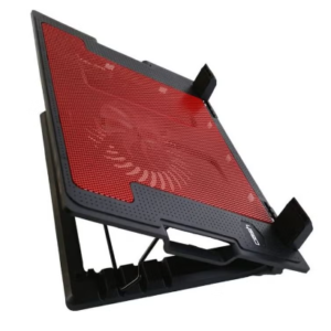 c1000 حامل لاب توب احمر اللون - COOLER Laptop crash - c1000 - Foldable Laptop Cooling Pad with Single Fan and Light, Multicolor, c1000 , Compatible with Laptops and Notebooks