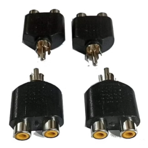 convert RCA male to 2 RCA female