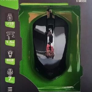 Tyshen Gaming Mouse - Rgb Lights With 7 Buttons 3200DPI , MSG-M12 - mouse gaming TYSHEN M12 5click RGB - ماوس جيمينج Tyshen-M12