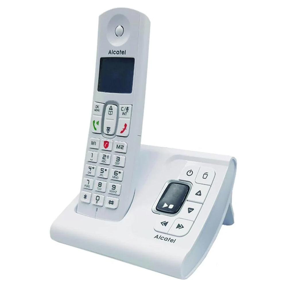 تليفون ارضى لاسلكي من الكاتيل بخاصية أنسر ماشين - ابيض - Alcatel F685 Telephone With Answering Machine - White - الصورة 2