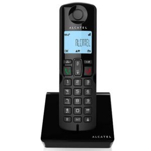 تليفون ارضى لاسلكي من الكاتيل – اسود – Alcatel S250 Telephone – BLACK