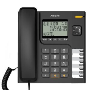 '-تليفون ارضي من الكاتيل تي 76 , اسود - Alcatel T76 Telephone - Black