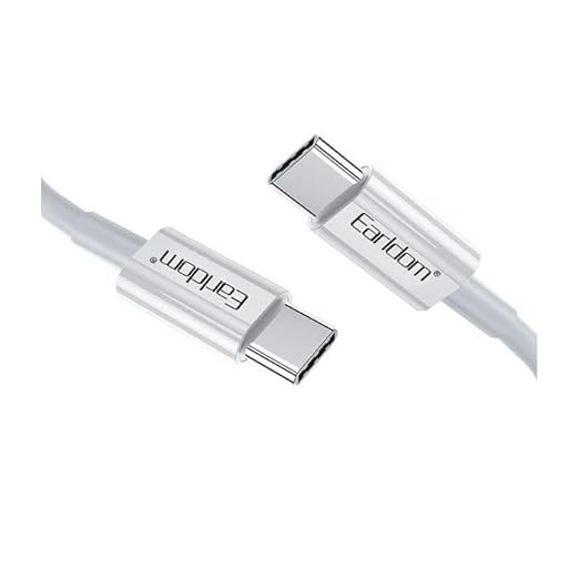 كابل Earldom EC-166C – شحن سريع 60 واط – Type-C إلى Type-C – طول 1 متر