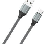 كابل Type-C من LDNIO موديل LS441 – شحن سريع 2.4A بطول 1 متر – رمادي – لهواتف أندرويد وأجهزة Type-C