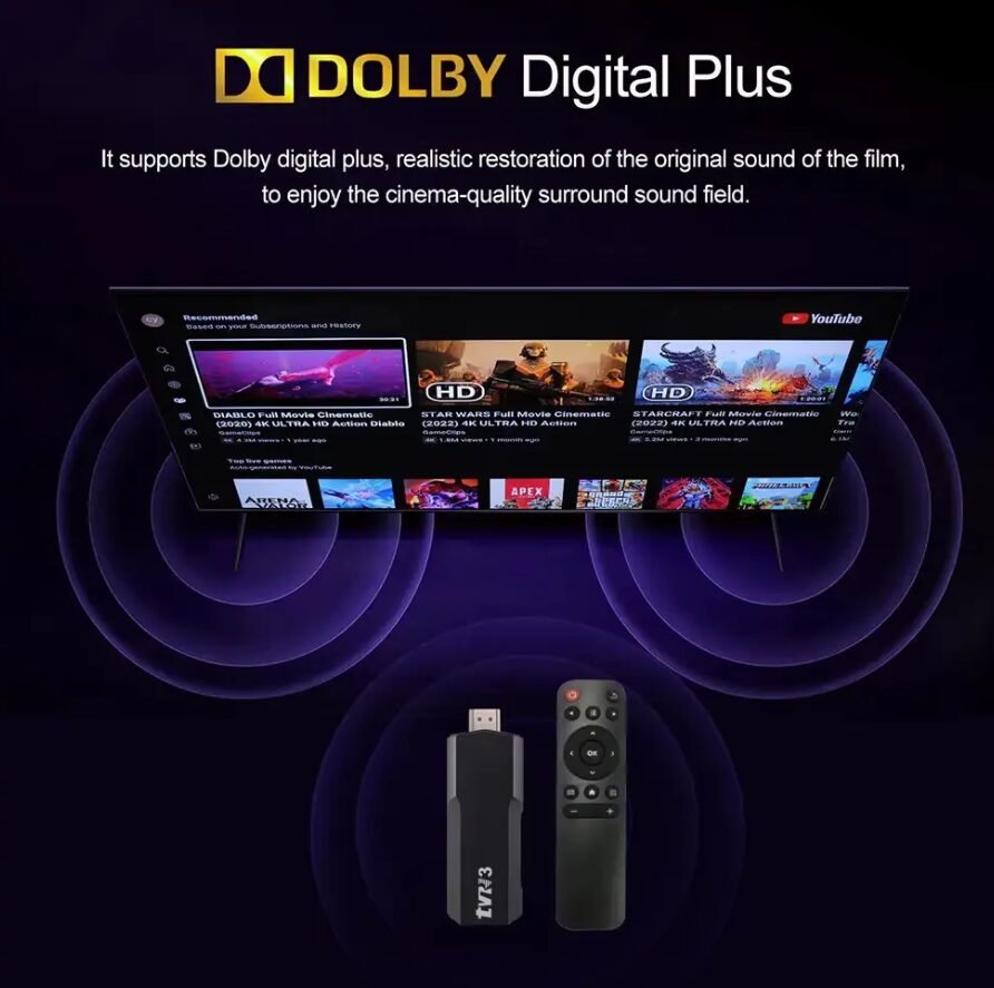 جهاز Android TV Stick لتحويل تلفزيون عادي إلى تلفزيون ذكي - الصورة 3