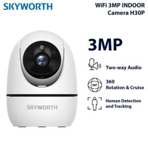 سكاي ورث LC2405 H30P - كاميرا مراقبة واي فاي داخلية ذكية بدقة 3MP ورؤية ليلية - Skyworth LC2405 H30P – 3MP Indoor Smart Wi-Fi Security Camera with Night Vision