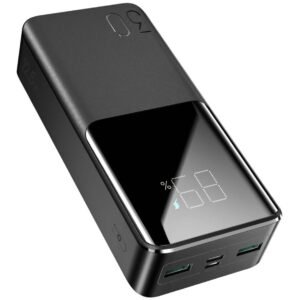 باور بانك JOYROOM JR-QP193 - سلكي، سعة 30000mAh، شحن سريع 22.5 واط، شاشة LED رقمية