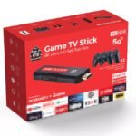 جهاز العاب  Q9MAX  Game TV Stick – وحدة ألعاب وتلفزيون ذكي بدقة 8K وذاكرة 64 جيجابايت مع أكثر من 10000 لعبة - Q9MAX Game TV Stick TV Box 64GB – 8K 5G WiFi Video Game Console with 10000+ Retro Games