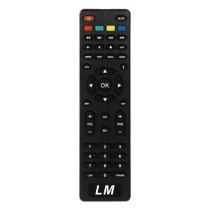 جهاز تحكم عن بعد ريموت LM – بديل عالي الجودة متوافق مع أجهزة الاستقبال الفضائي والتلفزيونات الذكية
