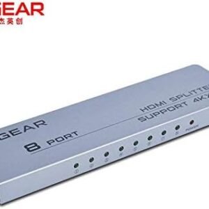 موزع اتش دي ام اي من فوجيير بـ 8 مخارج – توزيع إشارة 4K على 8 شاشات متزامنة - 8port hdmi fjgear splitter 4k