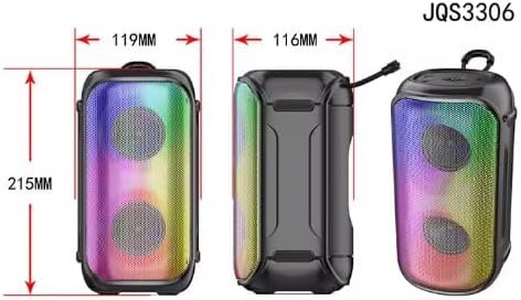 سماعة بولوتوث إكس سكوت (XS‑605) - X‑Scoot XS‑605 20W Bluetooth Speaker with RGB Lights & 3” Dual Woofer - الصورة 2