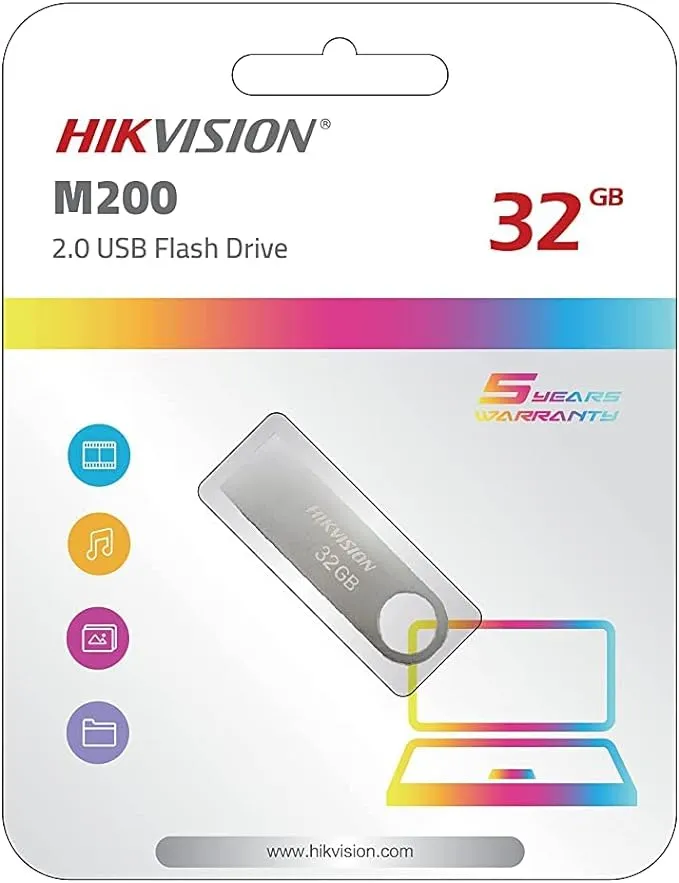 فلاشة معدن 32 جيجا هيك فيجن  (USB 2.0 ) -  Flash Memory metal 32 G Hikvision USB 2.0