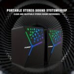سماعة فوريف FV‑206 للكومبيوتر و اللاب توب - Forev FV‑206 RGB USB Mini Speaker – Colorful LED Lighting, 2×3 W Stereo