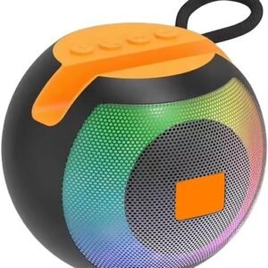 سماعة بلوتوث موديل (AN‑P80) - AN‑P80 Portable Bluetooth Speaker with LED Lighting & Multi‑Source Playback