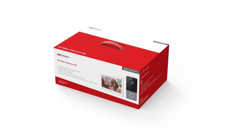 طقم انتركم مرئي هيكفيجن DS-KIS607-S للفلل والمنازل - Hikvision DS-KIS607-S Video Intercom Kit - الصورة 2