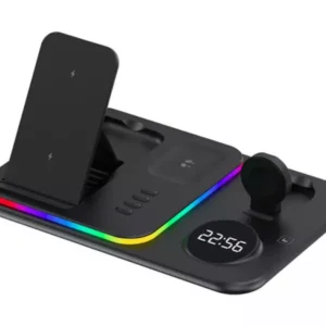 قاعدة شحن لاسلكية 5 في 1 A82 – شاحن متعدد الأجهزة - A82 5 in 1 Wireless Charger Station Dock – Multi-Device Charging Stand