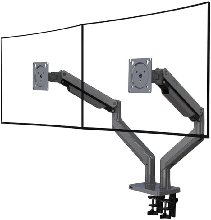 حامل شاشة بذراع مزدوج NB G35 موديل 22-32 بوصة — أسود - NB G35 Dual-Arm Monitor Stand 22-32″ Black — Dual Display Desk Mounts - الصورة 8