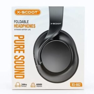 سماعة رأس بلوتوث لاسلكية X SCOOT XS-652 بصوت محيطي وجودة عالية – X SCOOT XS-652 Wireless Bluetooth Headphone with Surround Sound and High Quality