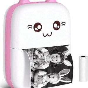 طابعة حرارية محمولة بلوتوث – Mini Wireless Thermal Printer – Bluetooth, USB Cable – Notes, Photos, Receipts Printing