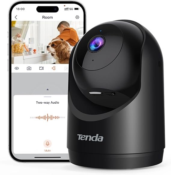 CAMERA WIRLESS TENDA CP3 BLACK/كاميرا تيندا وايرلس 3 ميجا متحركه