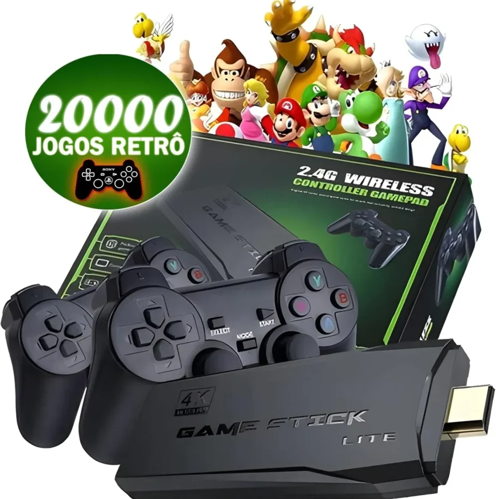 جهاز العاب اتاري Game Stick 4k أكثر من 20000 لعبة للشاشة-GAME STICK