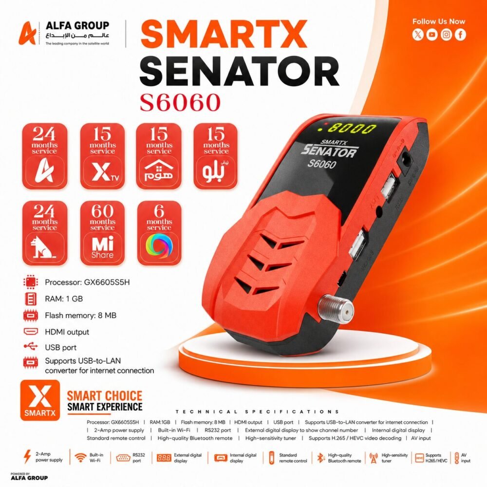 رسيفر سيناتور 6060-RECIVER SENATOR S6060